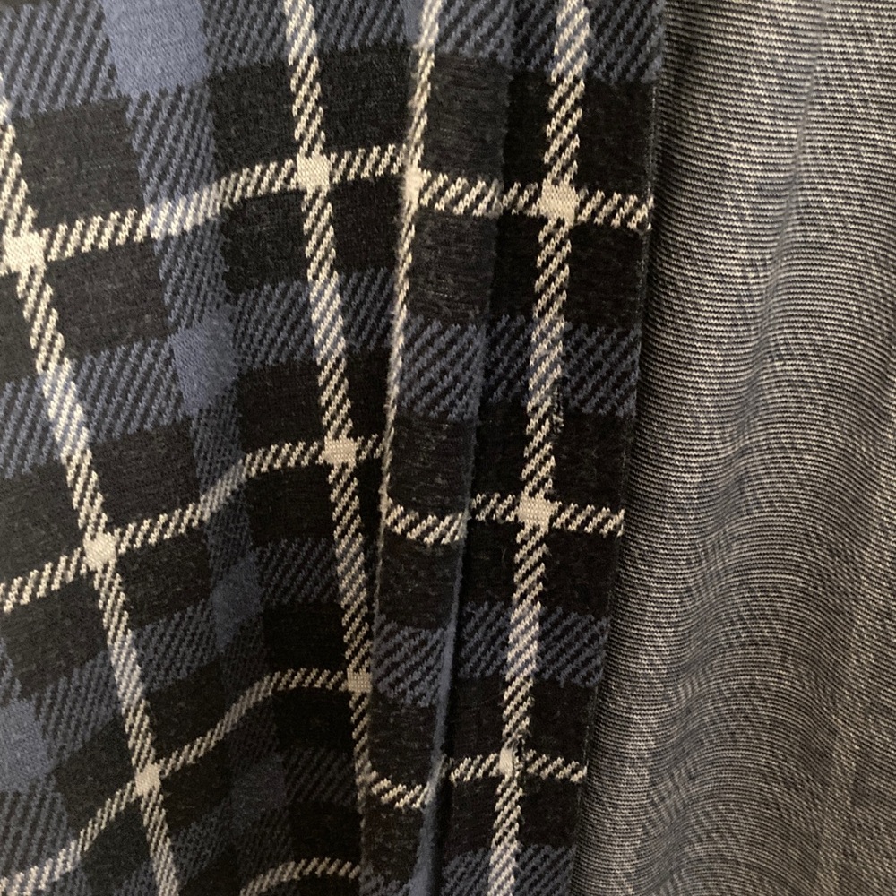 FAHERTY The Legend Sweater Shirt Large Navy Blue Winds Plaid Button Down - Picture 9 of 9